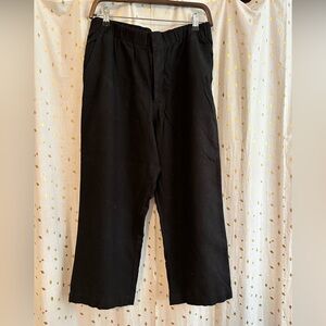 Gap Linen Blend Black Trousers